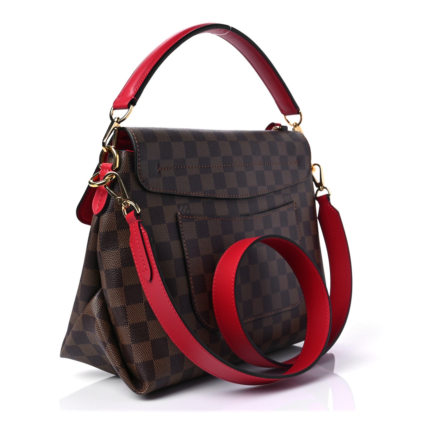 Louis Vuitton Damier Ebene Beaubourg MM Scarlet 3 of 7