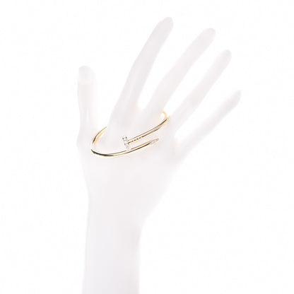 Cartier 18K Yellow Gold Diamond Juste Un Clou Bracelet 16 2 of 5