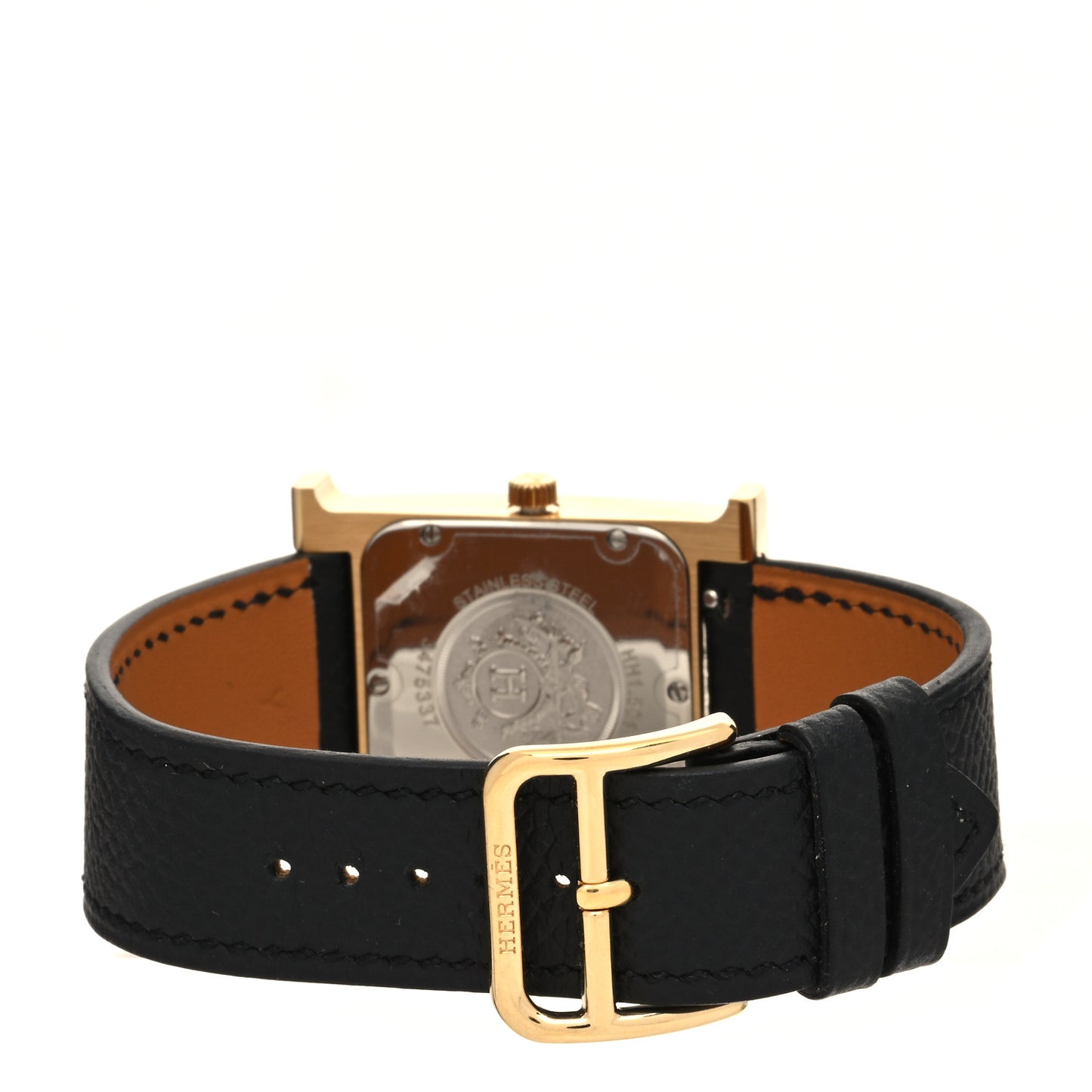 Stainless Steel Epsom 26mm Heure H Hour Quartz Watch Noir