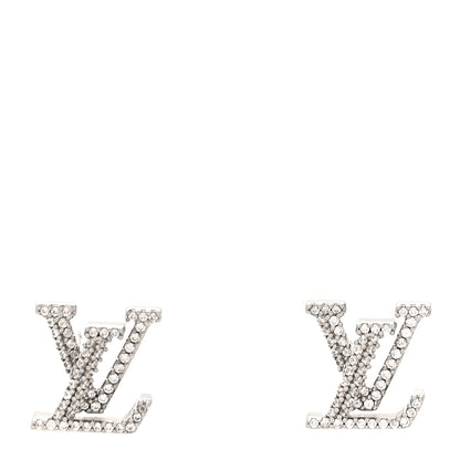 Louis Vuitton Crystal LV Iconic Earrings Silver 1 of 5