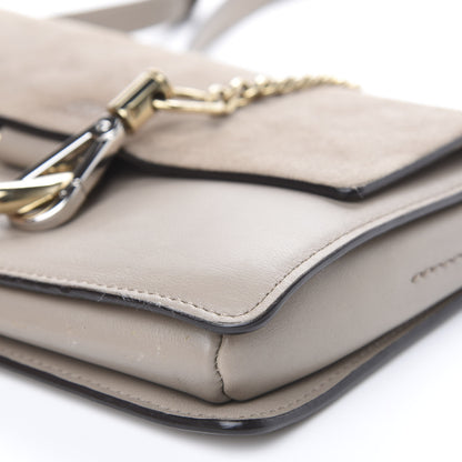 Chloe Suede Calfskin Small Faye Shoulder Bag Motty Grey 9 of 11