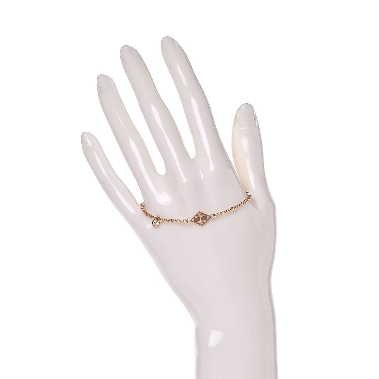 18K Rose Gold Diamond Gambade Bracelet SH