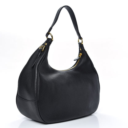 Prada Vitello Daino Hobo Black 3 of 9