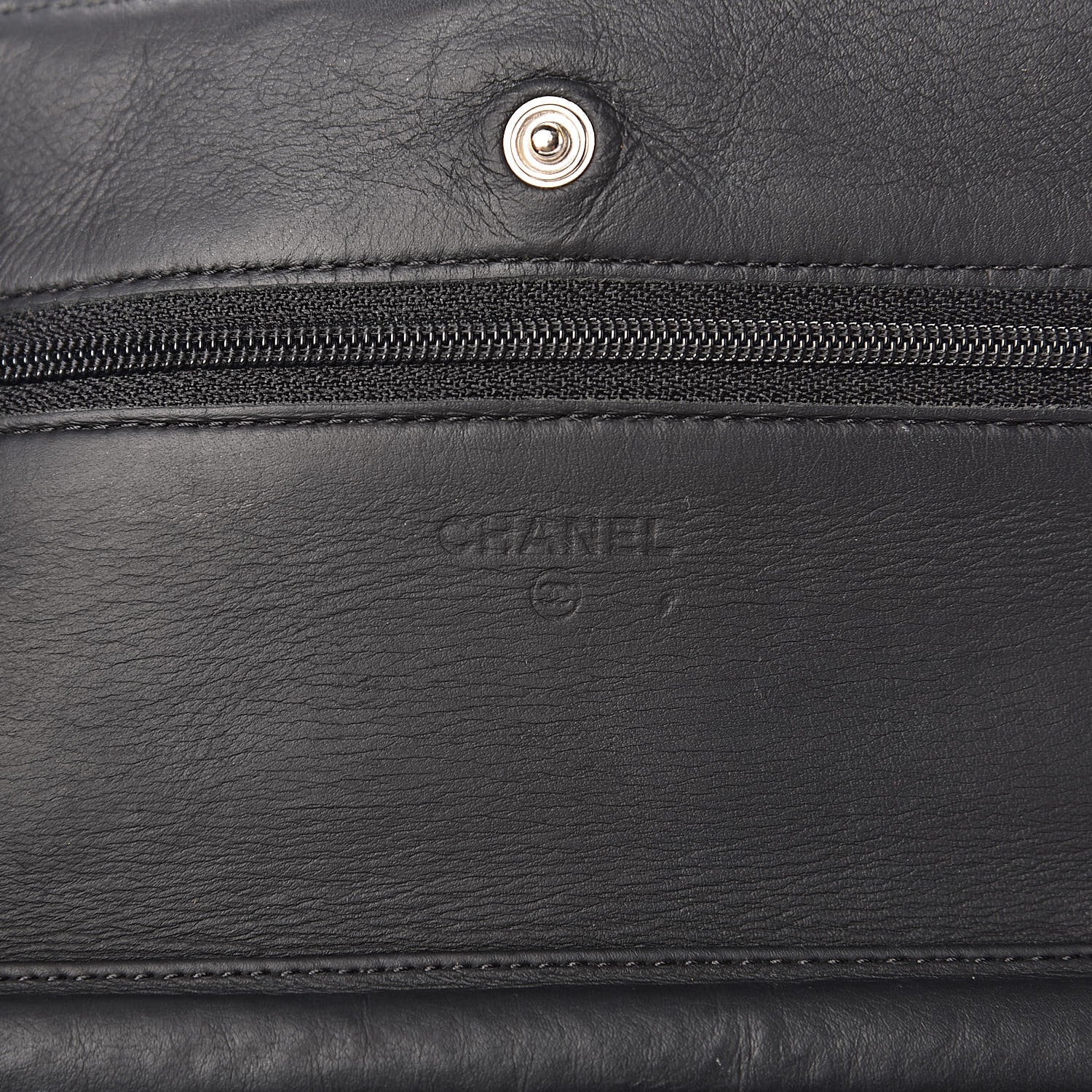 Chanel Calfskin Quilted Wallet On Chain WOC So Black 6 of 12