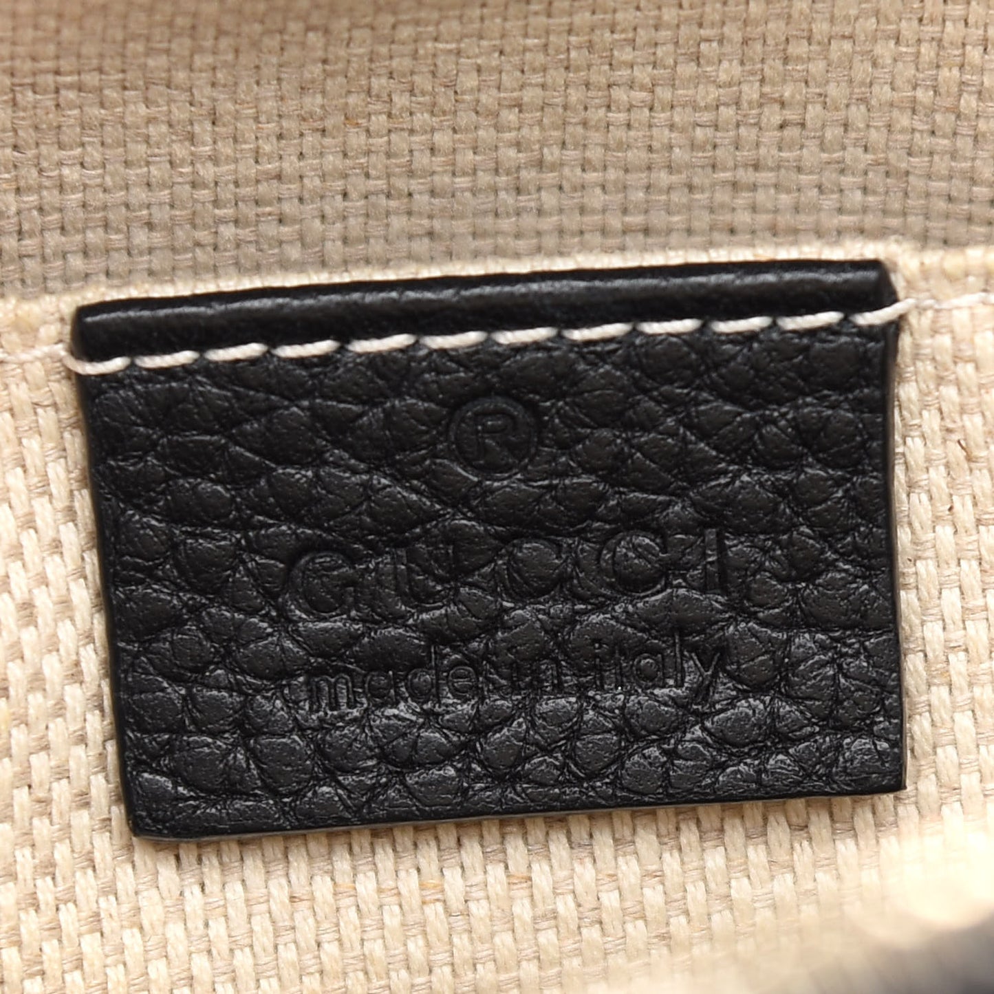 Pebbled Calfskin Small Soho Disco Bag Black