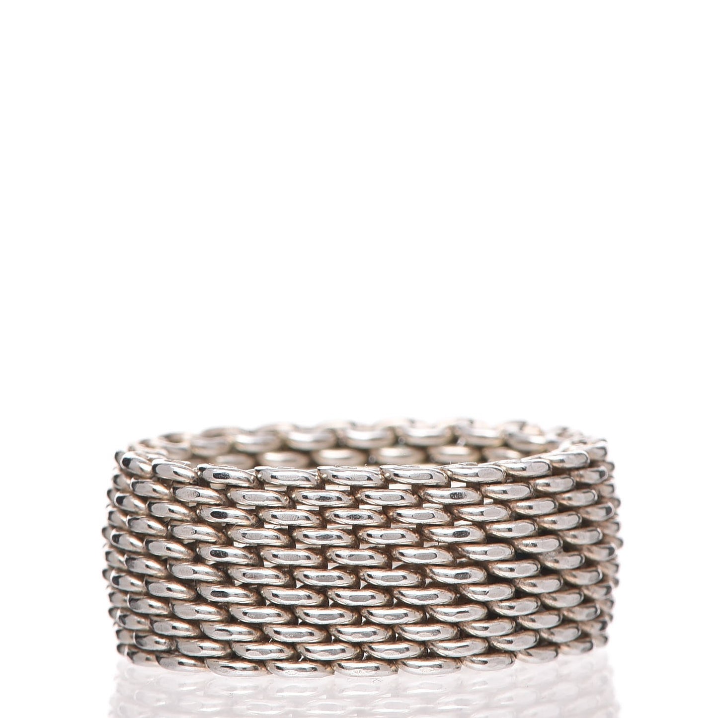 Sterling Silver Somerset Mesh Ring 54 7