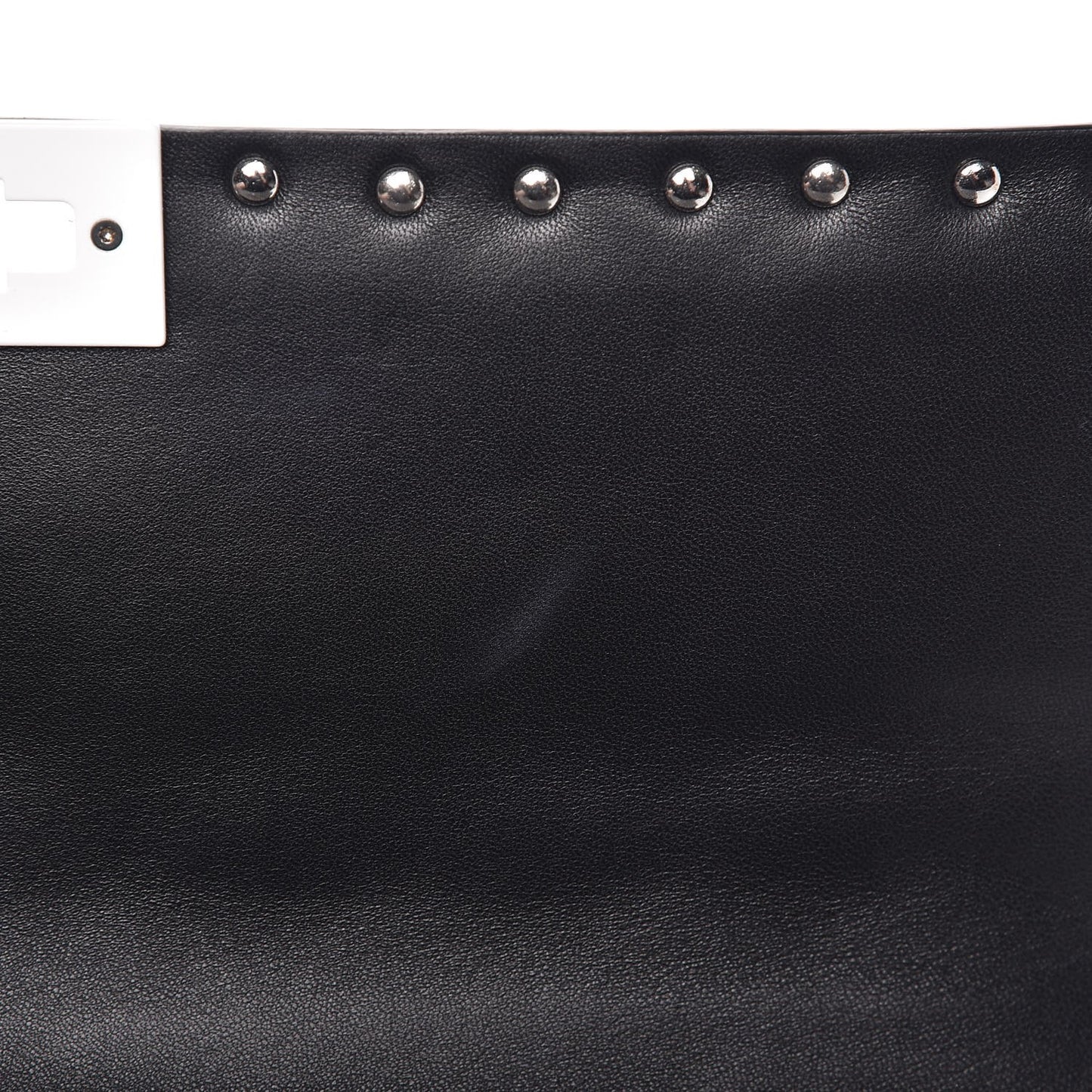 Lambskin Large Free Rockstud Spike Shoulder Bag Black