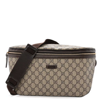 Gucci GG Supreme Monogram Belt Bag Dark Brown 1 of 11