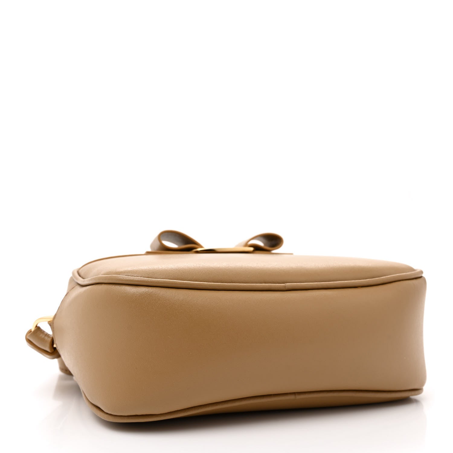 Salvatore Ferragamo Calfskin Vara Bow Camera Bag Beige 4 of 11