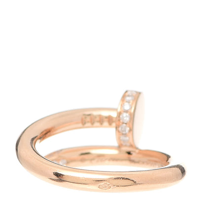 Cartier 18K Pink Gold Diamond Juste Un Clou Ring 50 5.25 3 of 5
