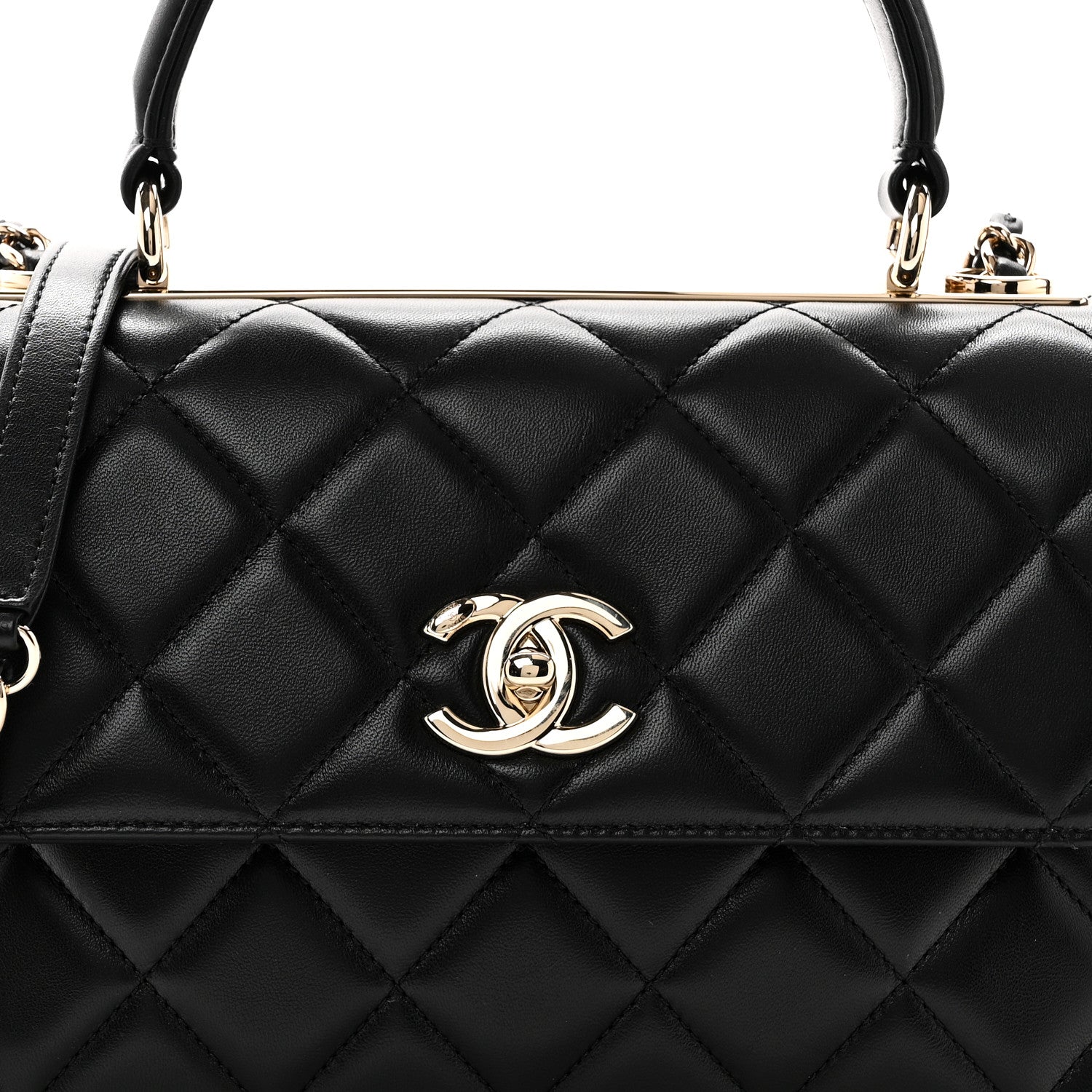 Chanel Lambskin Quilted Small Trendy CC Dual Handle Flap Bag Black 8 of 11
