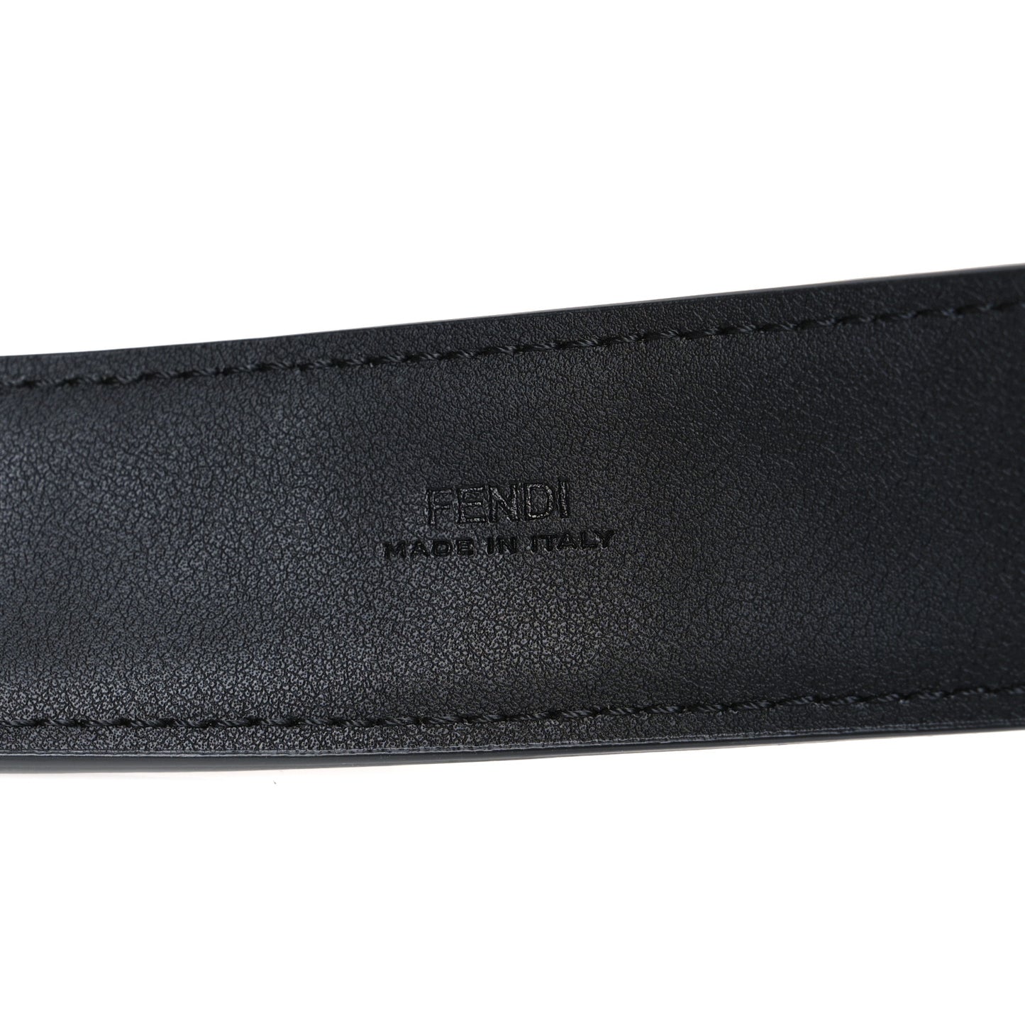 X MARC JACOBS Canvas Vitello King FF Belt 70 28 Black White