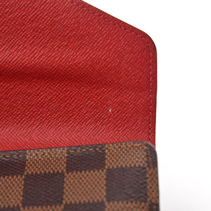Louis Vuitton Damier Ebene Josephine Wallet Red 7 of 10