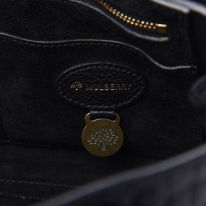 Mulberry Crocodile Embossed Calfskin East West Bayswater Black 8 of 10
