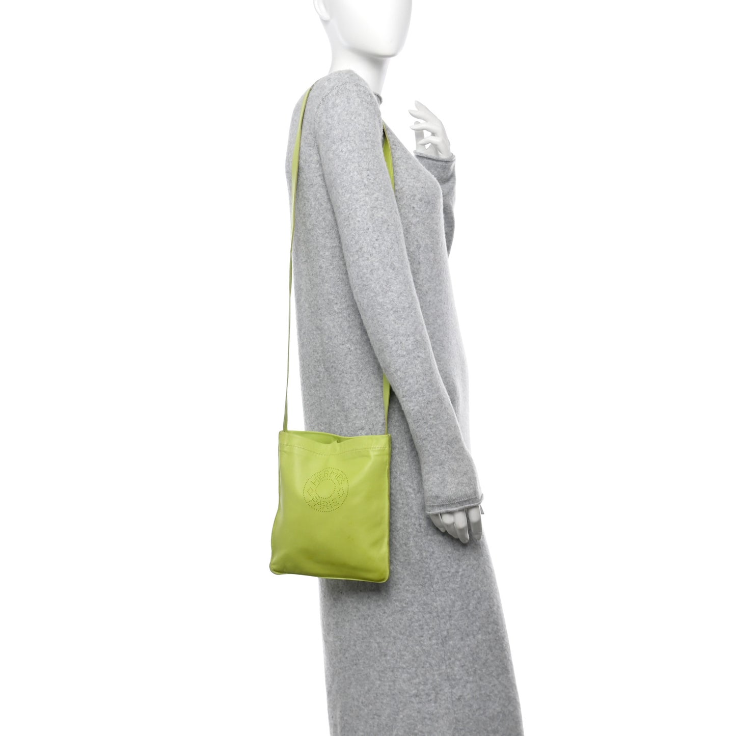 Lambskin Clou De Selle Pouch Kiwi