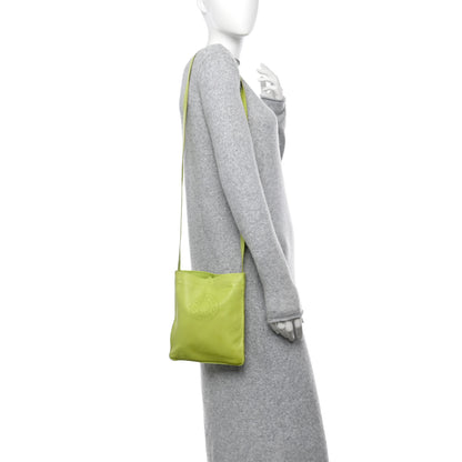 Hermes Lambskin Clou De Selle Pouch Kiwi 2 of 11