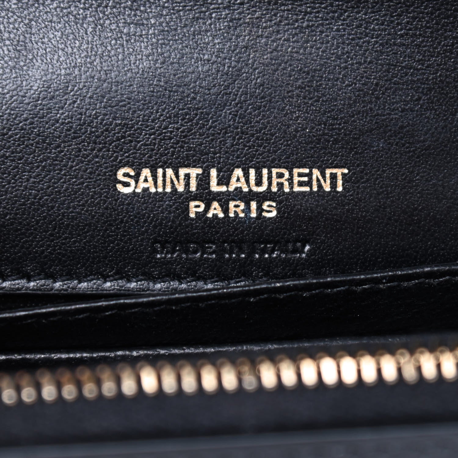 Saint Laurent Smooth Calfskin Monogram Palm Tree Kate Belt Bag Black 8 of 10