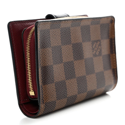 Louis Vuitton Damier Ebene Juliette Wallet Bordeaux Black 3 of 10