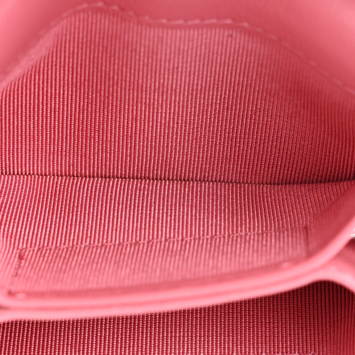 Chanel Lambskin Quilted Flap Card Holder On Chain Pink 9 of 15
