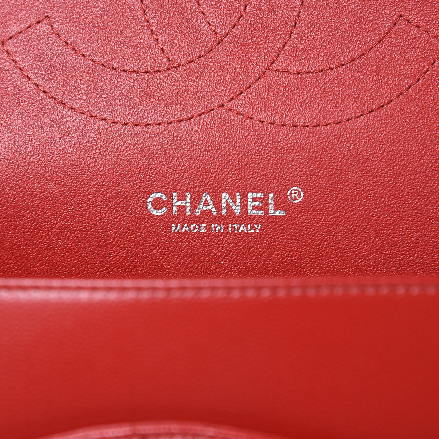 Chanel Caviar Chevron Quilted Jumbo Double Flap Dark Red 6 of 11