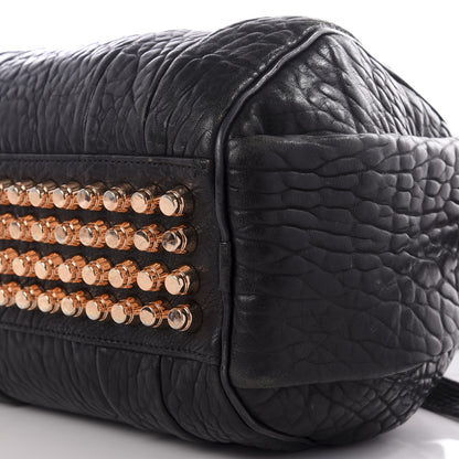 Alexander Wang Pebbled Lambskin Rockie Black Rose Gold Hardware 8 of 10