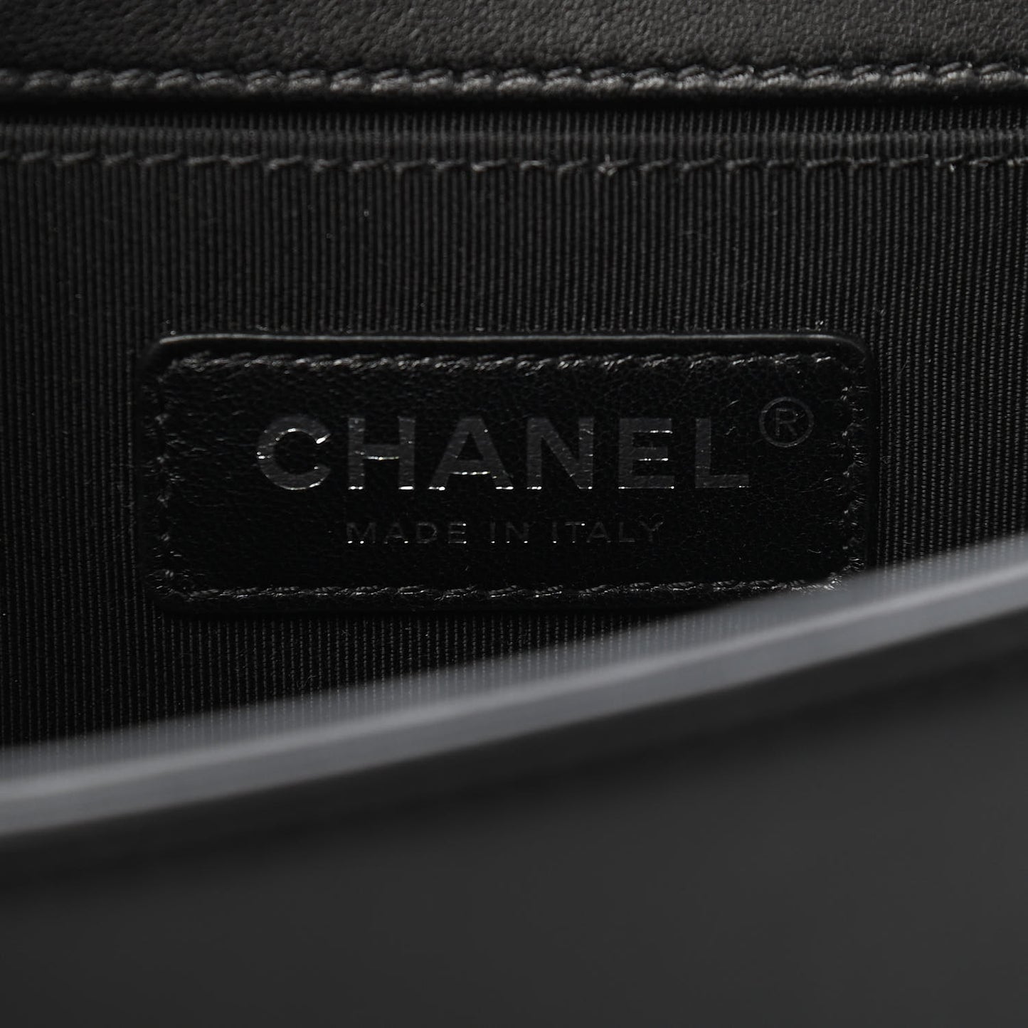 Lambskin Quilted Medium Boy Flap Black