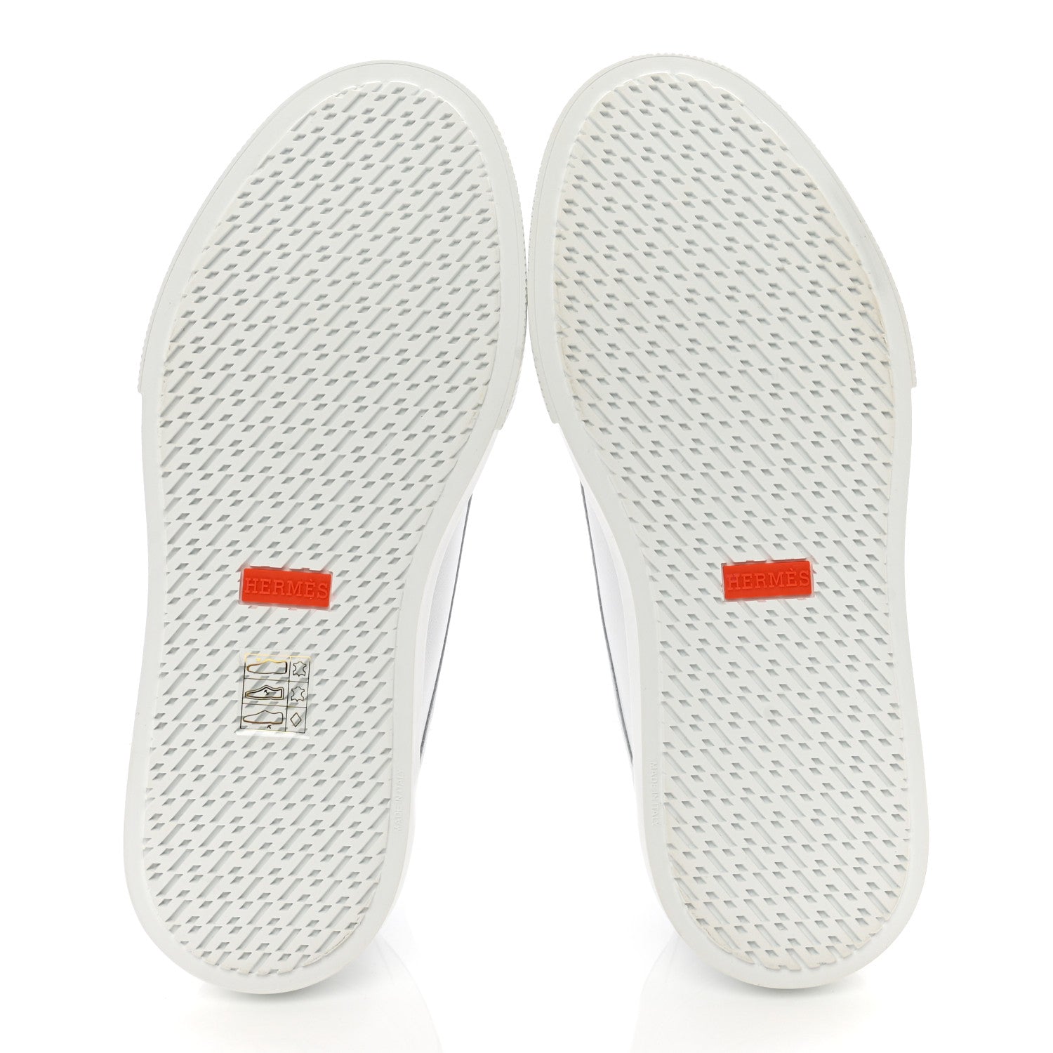Hermes Calfskin Womens Get Sneakers 37 White 5 of 10
