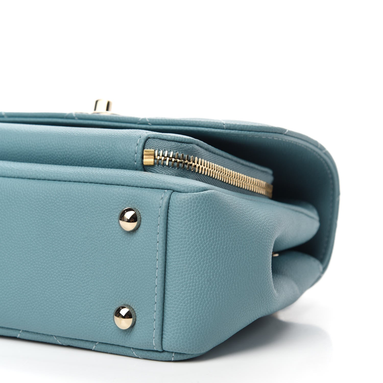Chanel Caviar Quilted Small Business Affinity Flap Light Blue 10 of 12
