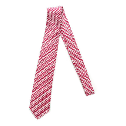 Hermes Printed Silk Mens Neck Tie 1 of 4