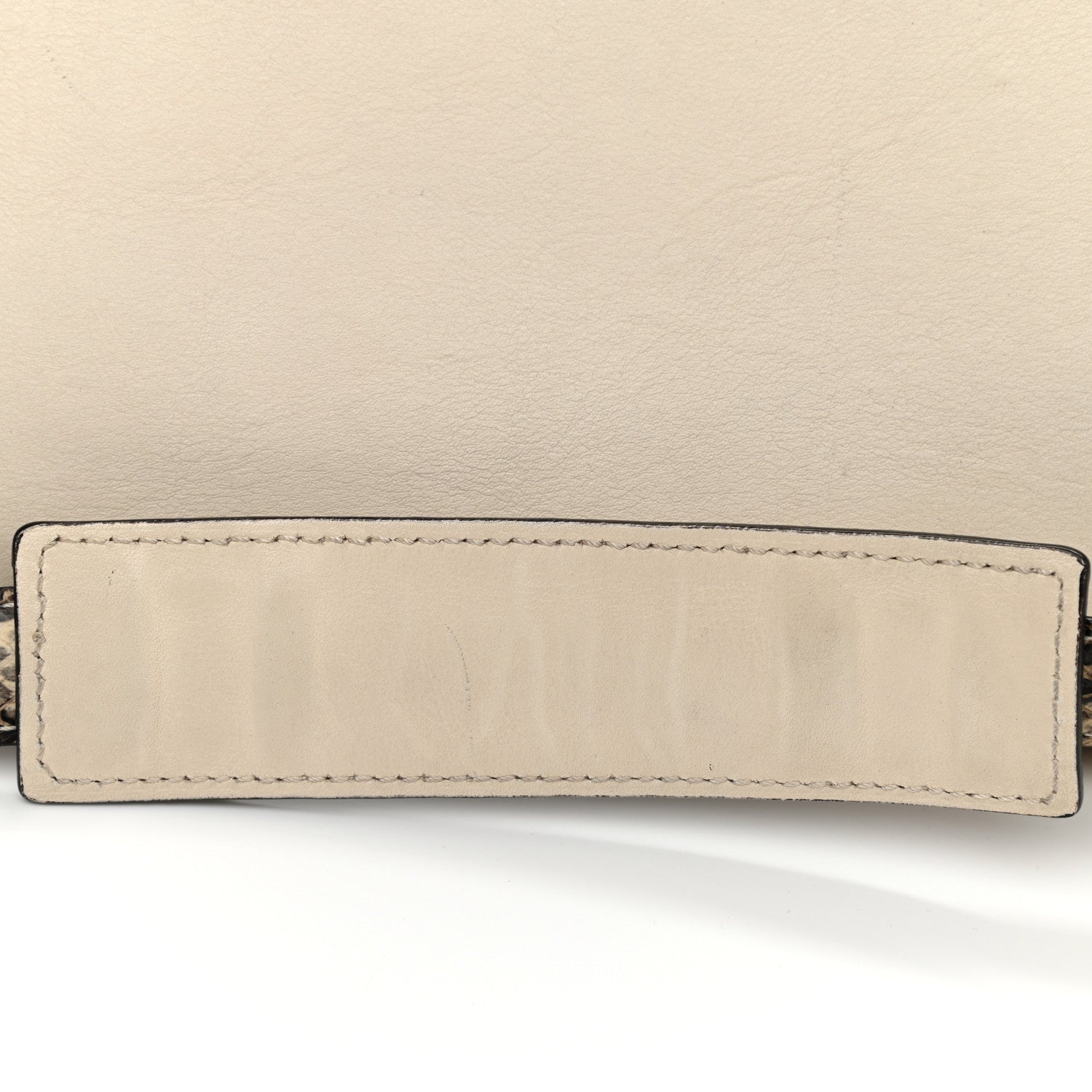 Celine Calfskin Suede Whipsnake Medium Trapeze Black White 12 of 13