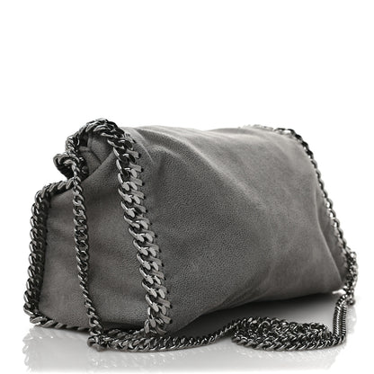 Stella McCartney Shaggy Deer Mini Falabella Fold Over Tote Light Grey 3 of 8
