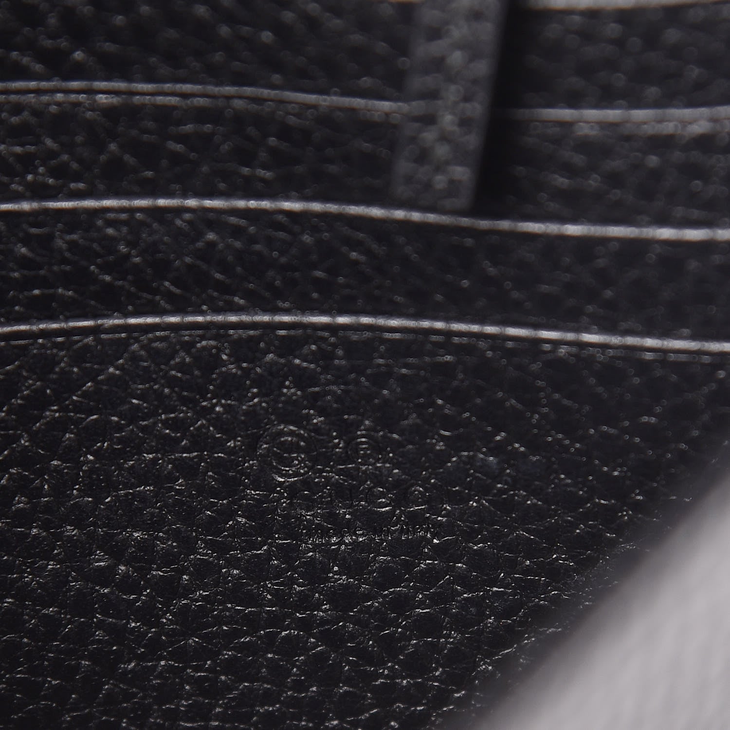 Gucci Dollar Calfskin Interlocking G Chain Wallet Black 8 of 12