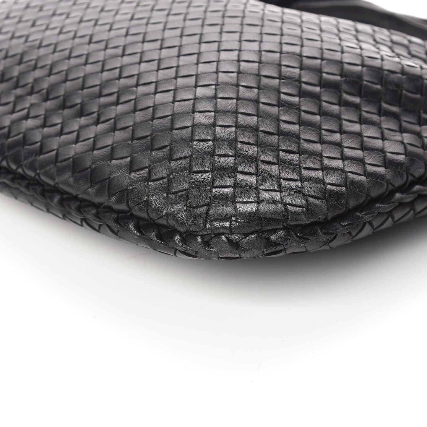 Nappa Intrecciato Medium Veneta Hobo Black