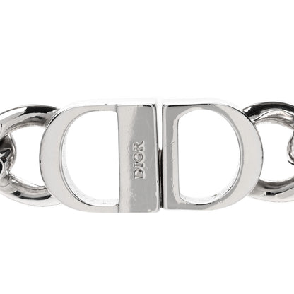 Christian Dior Brass CD Icon Chain Link Necklace Silver 4 of 4