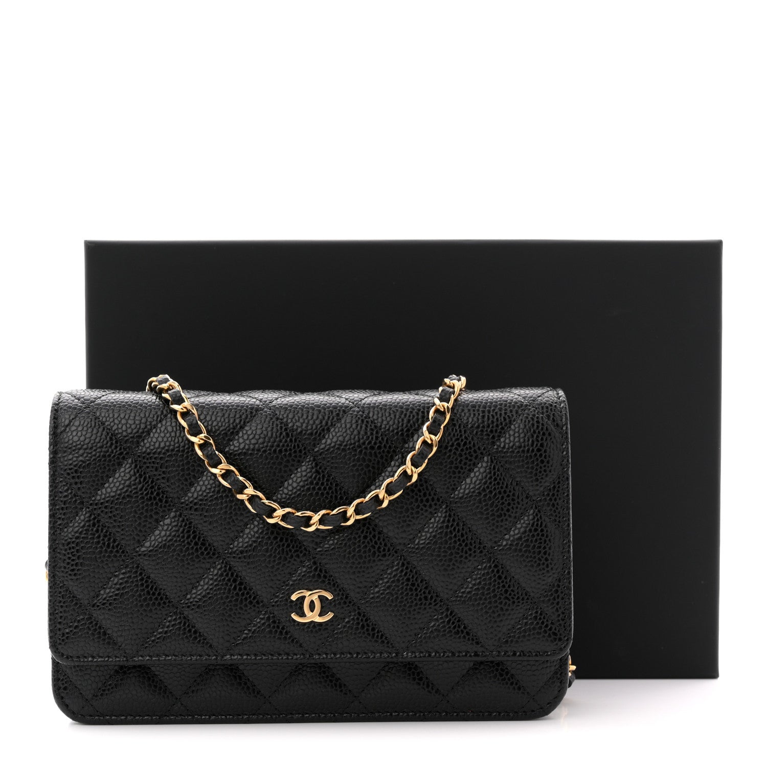 Chanel Caviar Quilted Wallet on Chain WOC Black 11 of 11