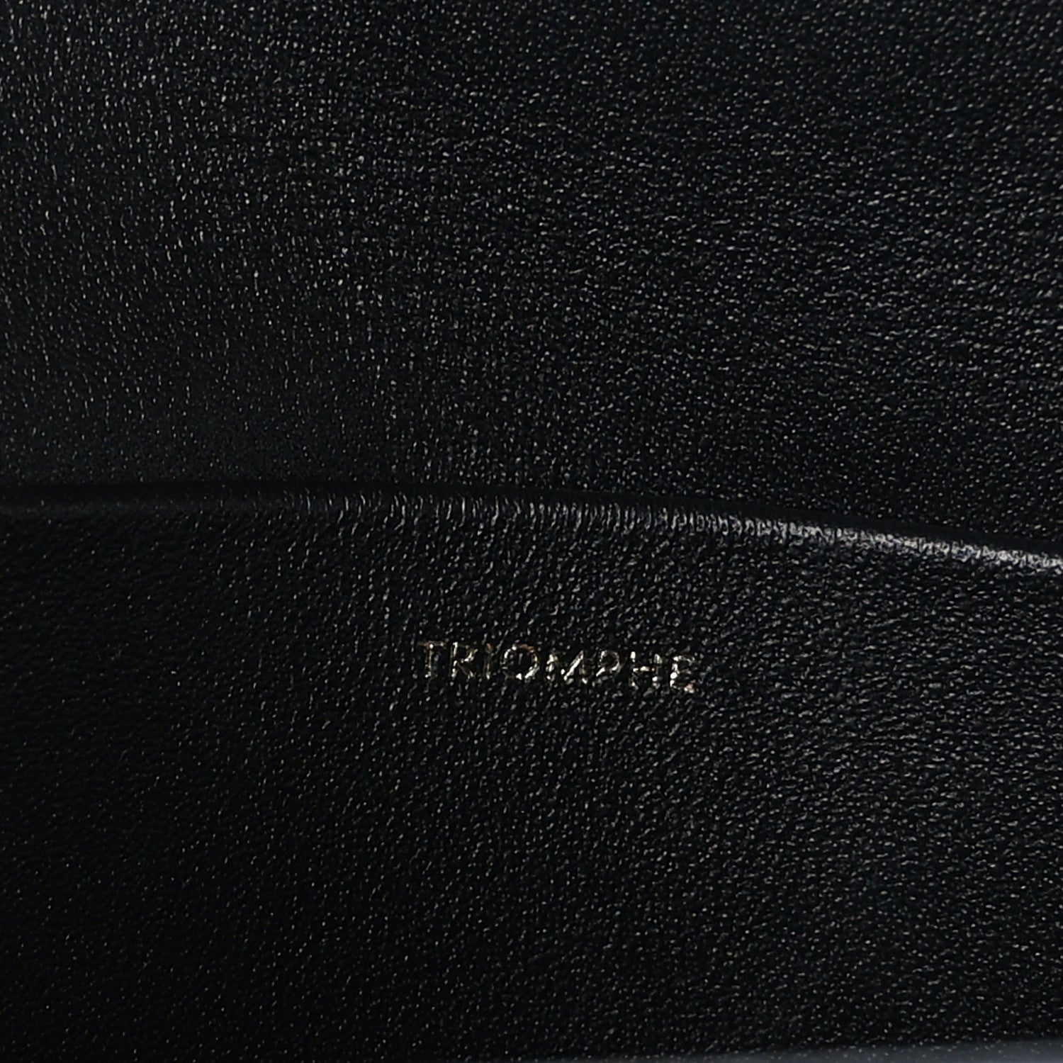 Celine Shiny Calfskin Triomphe Chain Shoulder Bag Black 6 of 12