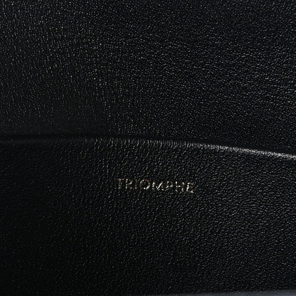 Celine Shiny Calfskin Triomphe Chain Shoulder Bag Black 6 of 12
