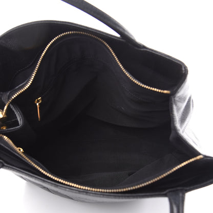 Chanel Caviar Quilted CC Shopping Tote Black 5 of 11