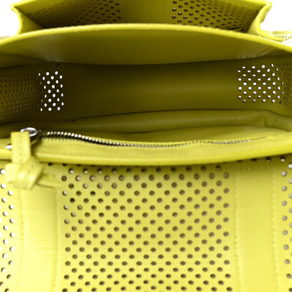 Proenza Schouler Lambskin Perforated PS1 Pouch Messenger Sulphur 4 of 4