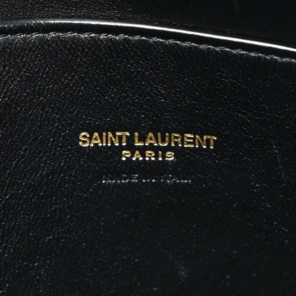 Saint Laurent Smooth Calfskin Suede Medium Reversible Monogram Kate Satchel Black 6 of 11