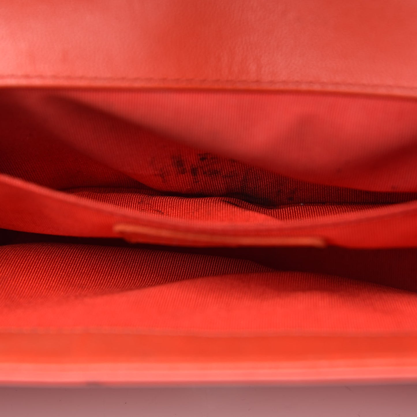 Glazed Calfskin Medium Boy Flap Red