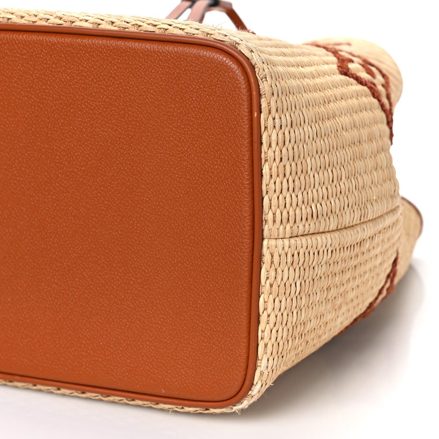 Louis Vuitton Raffia Calfskin Monogram Neonoe MM Tan 8 of 8