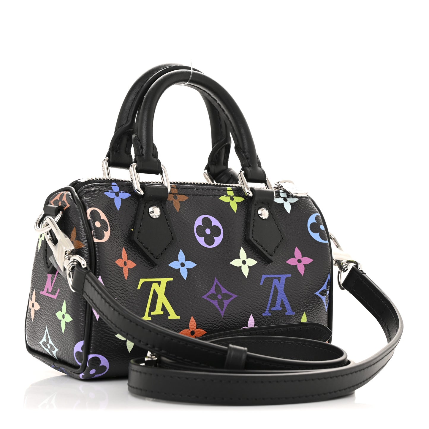 LV X TM Monogram Multicolor Nano Speedy Black