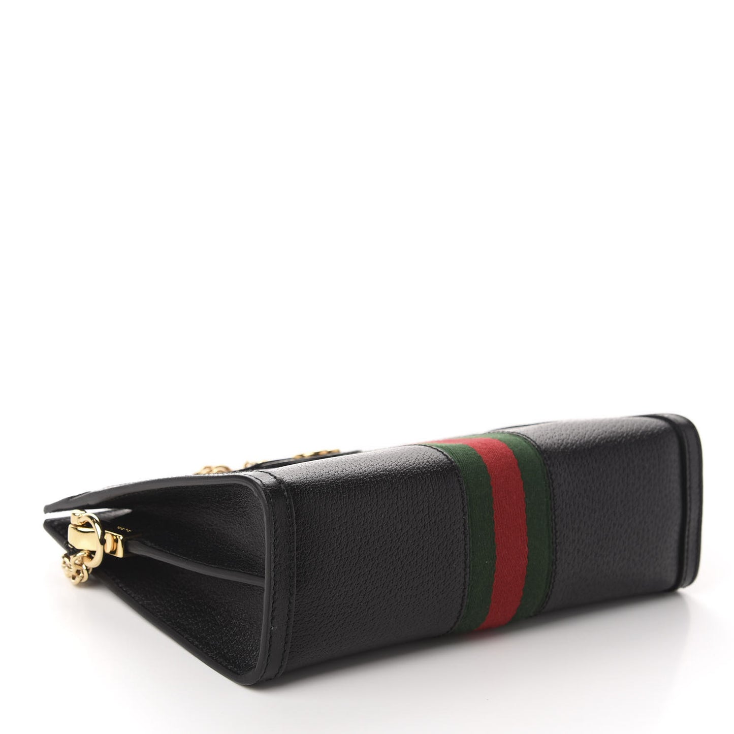 Calfskin GG Web Small Ophidia Chain Shoulder Bag Black