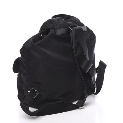 Prada Tessuto Nylon Saffiano Medium Backpack Black 2 of 9