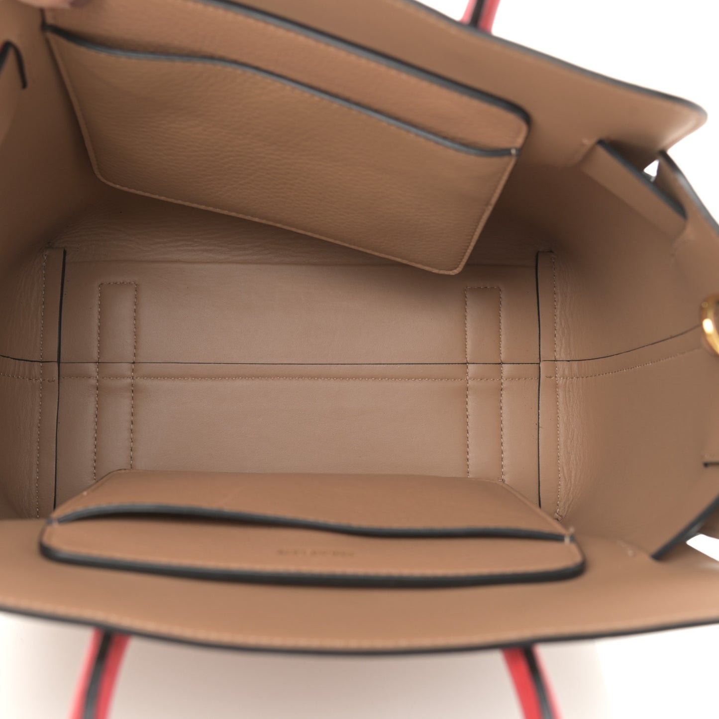 Soft Grain Calfskin Small Belt Bag Camel Red