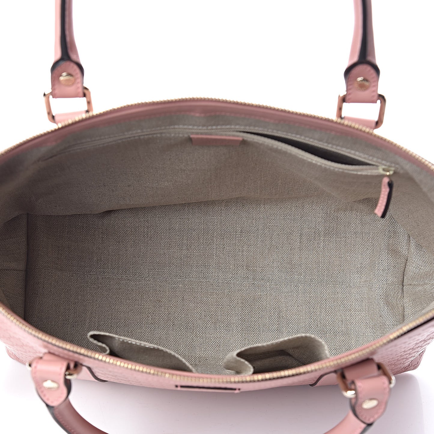Soft Microguccissima Medium Zippered Satchel Soft Pink
