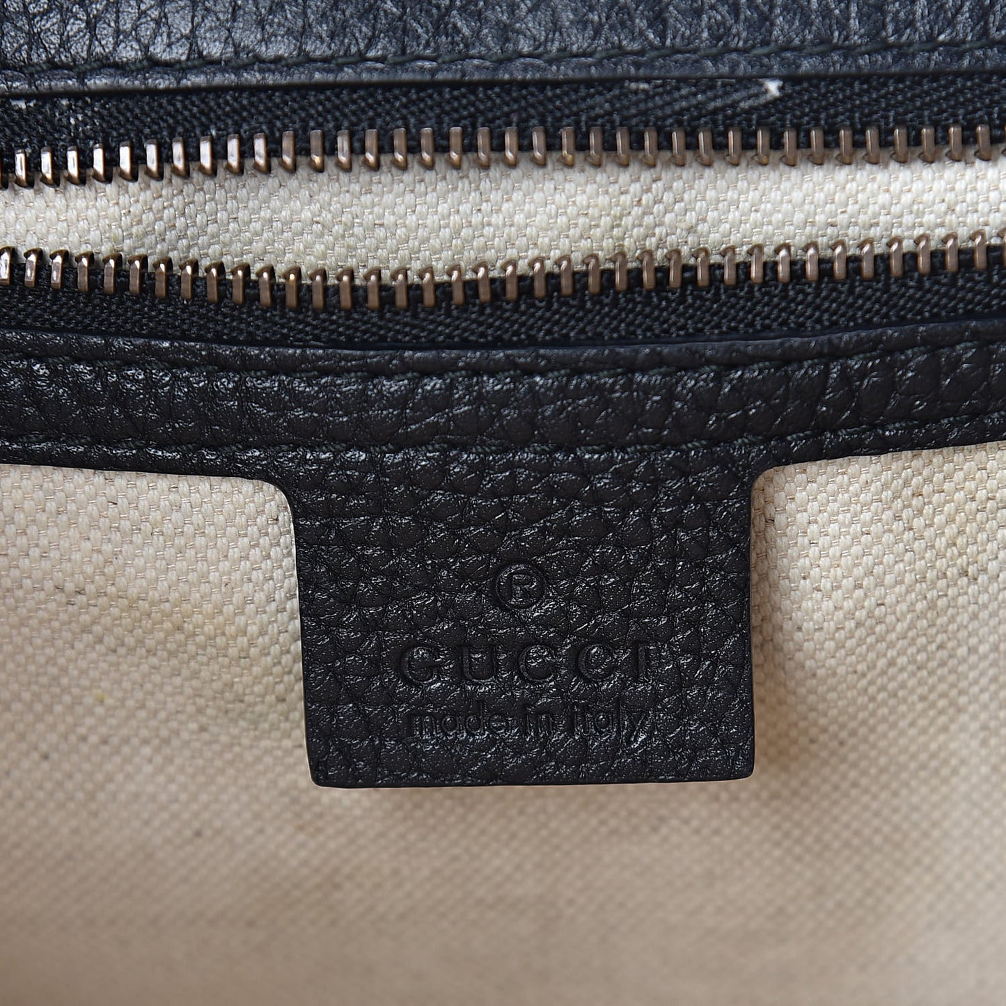 Calfskin Small GG Marmont Top Handle Bag Black