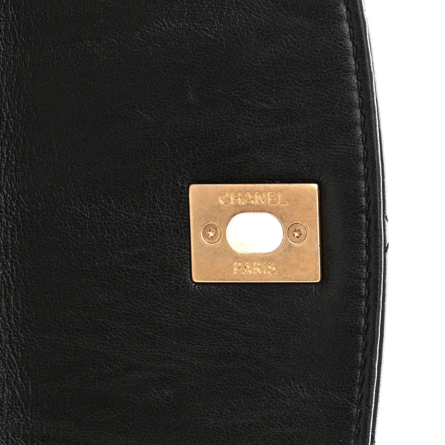 Chanel Crumpled Lambskin Quilted Mini CC Links Top Handle Flap Black 6 of 11