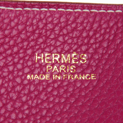 Hermes Taurillon Clemence Double Sens 36 Reversible Tote Marron Tosca 7 of 8